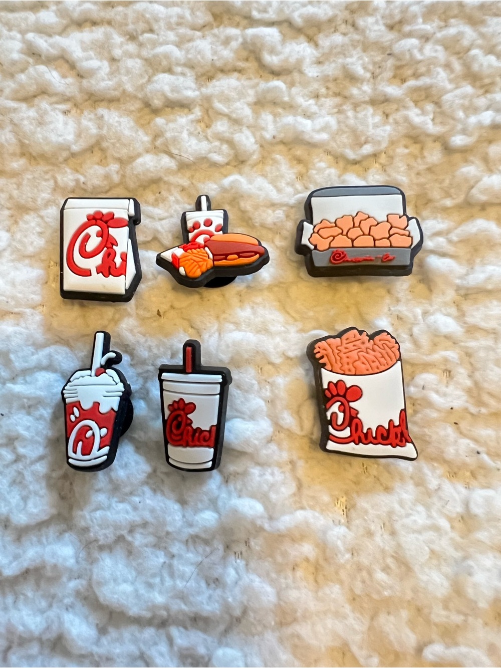 Chic Fil A Jibbitz Set of 6